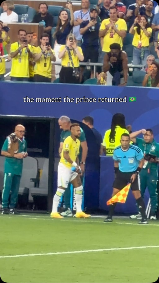 the prince has returned 🇧🇷

#neymar #brazil #worldcup #football #futebol