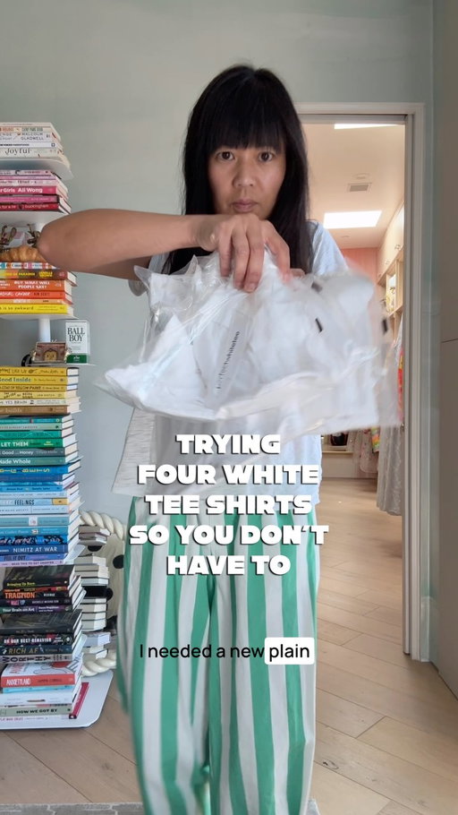With my colorful wardrobe, a plain white tee is a staple for me. I know how much I wear them so I don’t mind getting a high quality one. I kept being fed ads for these so I’m trying out FOUR and showing you in case it’s helpful!

👀 my shop faves link in profile or my stories for the link to my favorite one here!
