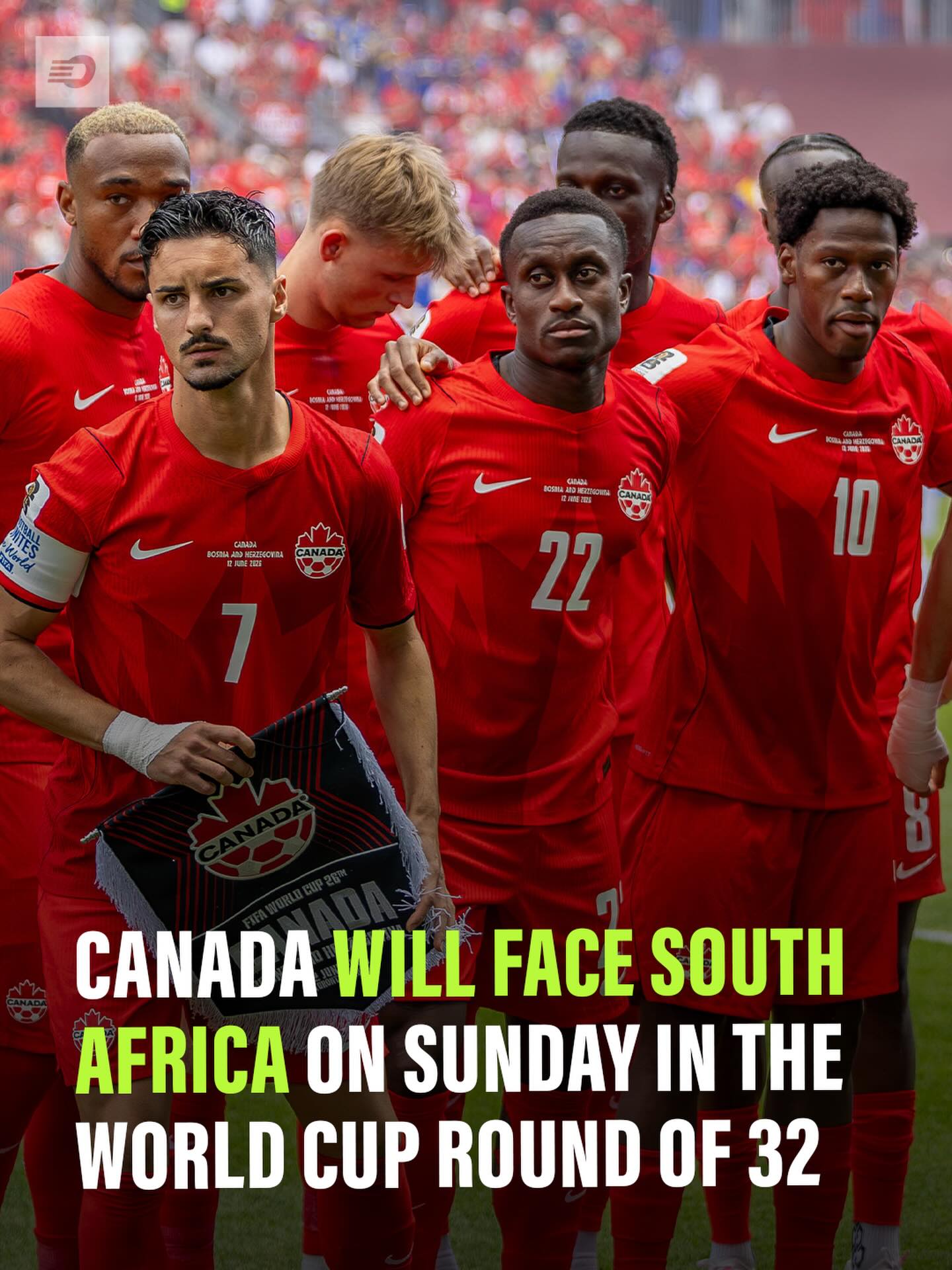 IT’S OFFICIAL: Canada vs. South Africa in the Round of 32 🇨🇦🇿🇦 MARK YOUR CALENDARS 🗓️ 

#worldcup2026 #canadasoccer #fifa #canmnt #canadasoccer