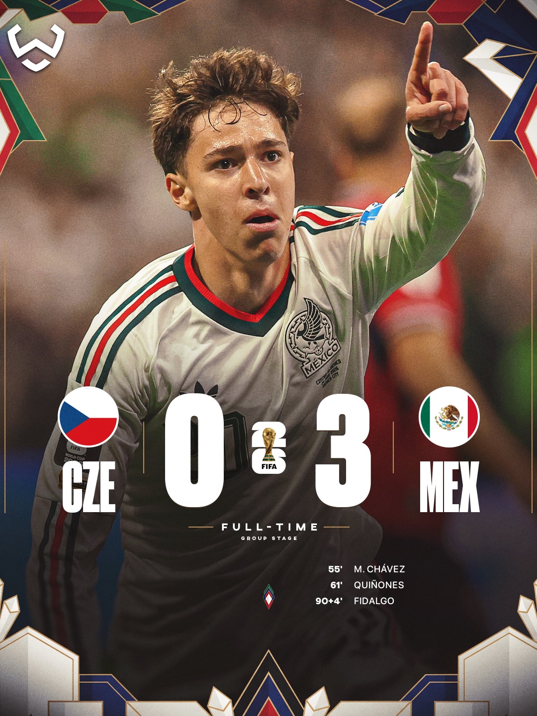 Mexico and South Africa end the group stage with wins. 🇲🇽🇿🇦

Mexico beat Czechia to finish top of Group A with a perfect record, while South Africa’s 1-0 win over South Korea secured their place in the knockout rounds.

South Korea miss out on a top-two finish. ❌🇰🇷