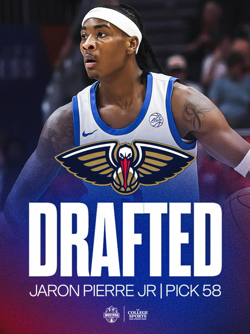 JARON IS GOING BACK HOME 🏠

With the 58th pick in the 2026 NBA Draft the @pelicansnba select… Jaron Pierre Jr‼️

Congratulations @wickedjp_ 🔥

•
•
•
•
#PonyUp #PonyUp🐎 #SMU #SMUFB #Dallas