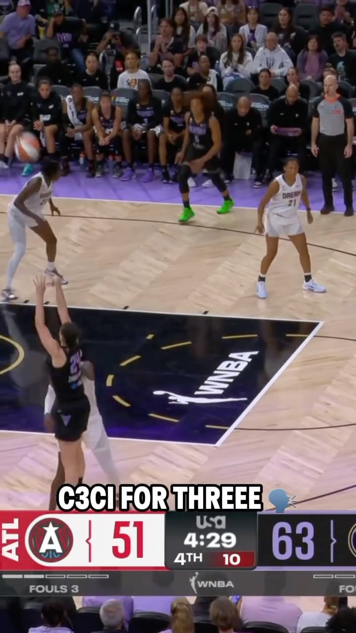 That’s major 🤝

Cecilia Zandalasini connects on the three with a hand in her face!

ATL-GSV | USA Network | WNBA Pride | @Coach