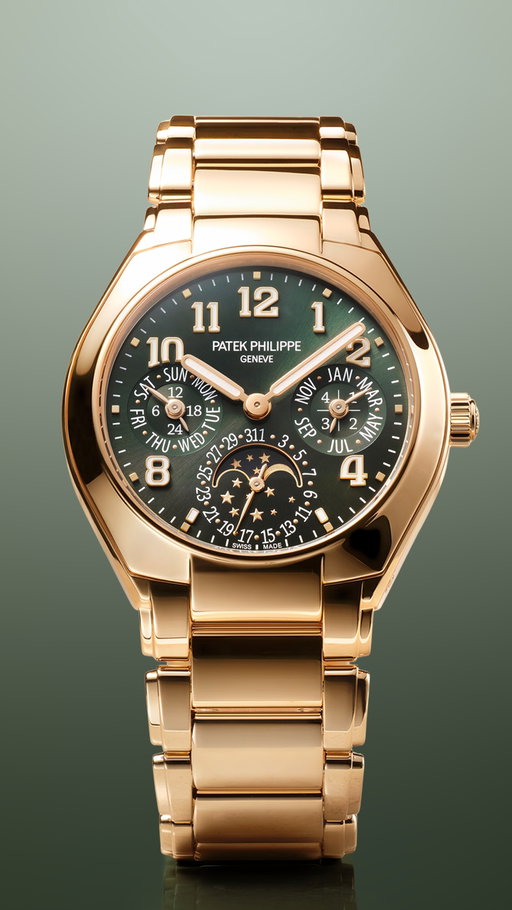 Patek Philippe created its first perpetual calendar wristwatch more than a century ago. Since then, the Manufacture has continually refined one of watchmaking's most sought-after complications. Today, the Ref. 7340/1-001 and 7340/1-010 in rose gold introduce the very first complication and the first perpetual calendar ever offered in the Twenty~4 collection.

All models are powered by the caliber 240, the ultra-thin self-winding movement introduced in 1977, measuring just 3.88mm thick in its perpetual calendar configuration, and wound by an off-center 22K gold micro-rotor.

#PatekTime #PatekPhilippe