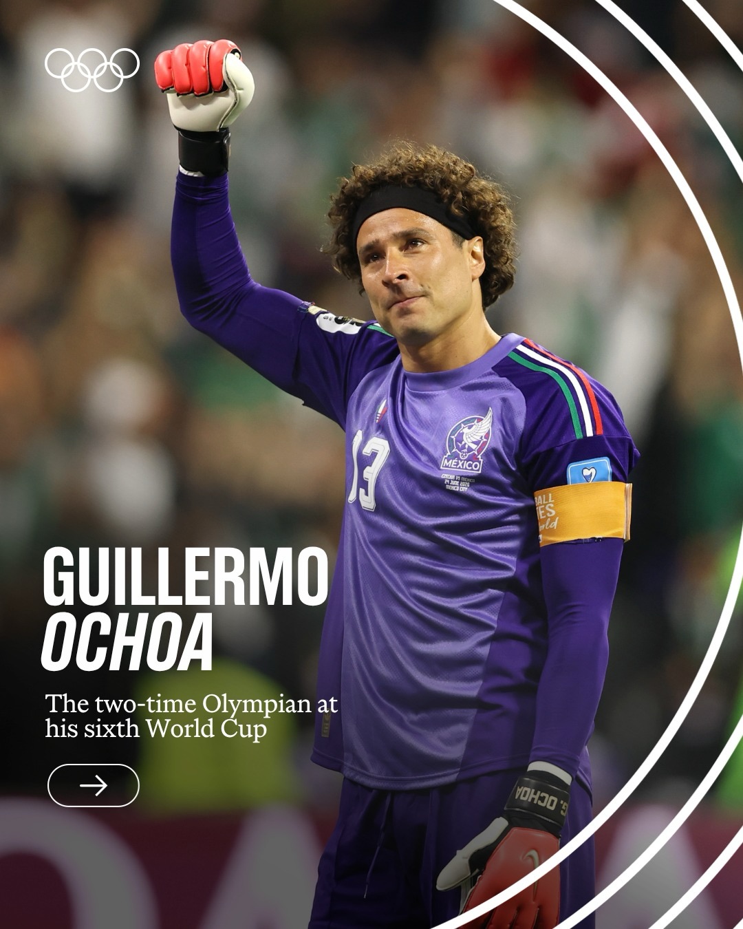 Selected for SIX World Cups and making Mexico proud. 🇲🇽🙌

Guillermo Ochoa is part of an exclusive club that includes Lionel Messi and Cristiano Ronaldo. ✨

#Olympics #Football #FIFAWorldCup