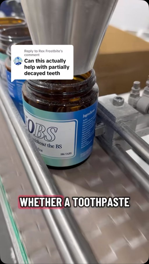 Can toothpaste fix a decaying tooth? It depends how deep it’s gone. An early lesion in your enamel can be remineralized and rebuilt, that’s what NOBS and nano hydroxyapatite do. But once decay reaches the dentin, no toothpaste can reverse it, you need a dentist. #cavities #teeth #hydroxyapatite #dentist #fluoridefree