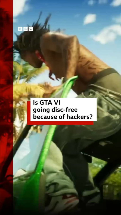 Grand Theft Auto VI could launch without a disc - and leaks and hacks may be the reason why.
 
Some fans are unhappy with Rockstar’s approach, especially with digital-only “physical” editions and pricey upgrades.
 
Tap the link in @BBCNews’s bio to read more about why GTA 6's launch is causing debate. 

#GTA6 #BBCNews