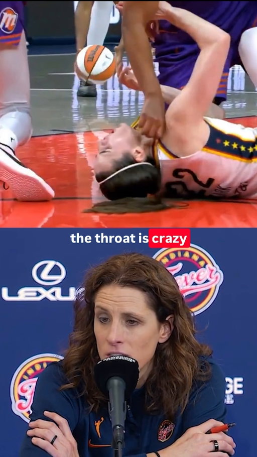 Stephanie White went off on the officials for not calling what she deemed two "cheap shots" on Caitlin Clark.

Clark exited in the second half because of back issues.