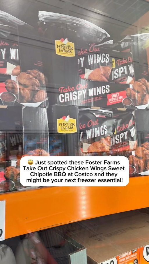 🤩 Just spotted these Foster Farms Take Out Crispy Chicken Wings Sweet Chipotle BBQ at Costco and they might be your next freezer essential!

📍Find them in the freezer aisle now at Costco stores nationwide!

🐓 Chicken raised with no growth-promoting antibiotics, hormones, or steroids
💪 12g protein per serving
🍗 Sweet & smoky Chipotle BBQ flavor
🔥 Ready in minutes in the air fryer
😋 Crispy outside, juicy inside
🙌🏽Perfect for game days, family dinners, or whenever those wing cravings hit! 

🛒Pick them up next time you head to Costco!

#fosterfarms #wings #costco #costcodeals