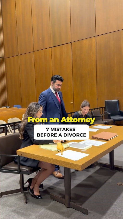Here are the 7 biggest mistakes women make before filing for divorce:

1. Threatening divorce before having a solid financial and legal strategy in place.
2. Moving out of the marital home without consulting an attorney first (this can impact custody and property rights).
3. Failing to secure financial records
4. Using joint credit cards or emptying joint accounts impulsively
5. Venting on social media or via text message
6. Concealing assets or lying to your own attorney
7. Waiting too long to get professional advice 

#lawenforcement #womenslaw #womensupportwomen #law #divorceattorneys