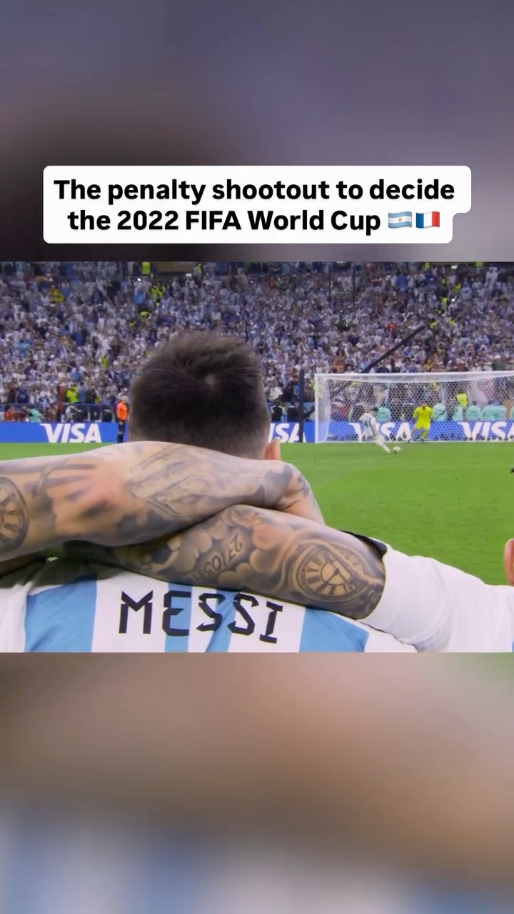 The penalty shootout between Lionel Messi’s Argentina and Kylian Mbappé’s France in the 2022 FIFA World Cup final to decide it all. 🇦🇷🇫🇷

The greatest match ever played?

📺 Captains of the World on Netflix

#messi #mbappe #argentina #france #worldcup