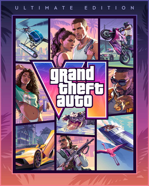The Grand Theft Auto VI: Ultimate Edition amplifies the deepest and most immersive GTA experience yet with an exclusive collection of premium vehicles, weapons, apparel, and action threaded across all aspects of Jason and Lucia’s story.

Pre-order now at rockstargames.com/VI