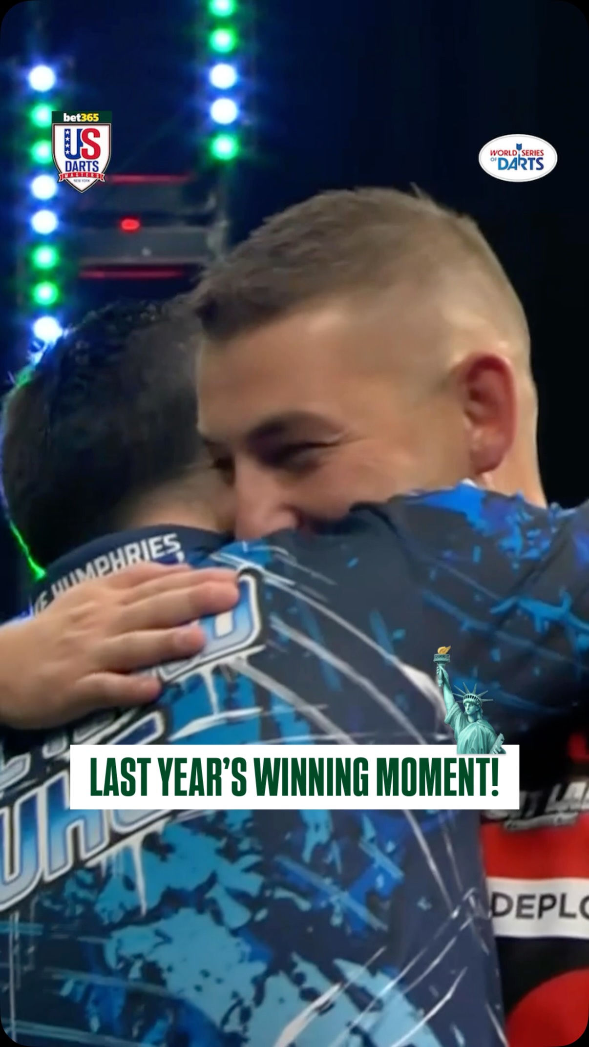 Last year’s winning moment! 🏆🇺🇸

🏆 US Darts Masters
🗓️ Thursday June 25 - Friday June 26
📍 Infosys Theater at MSG, New York City
⏰ 1900 EDT