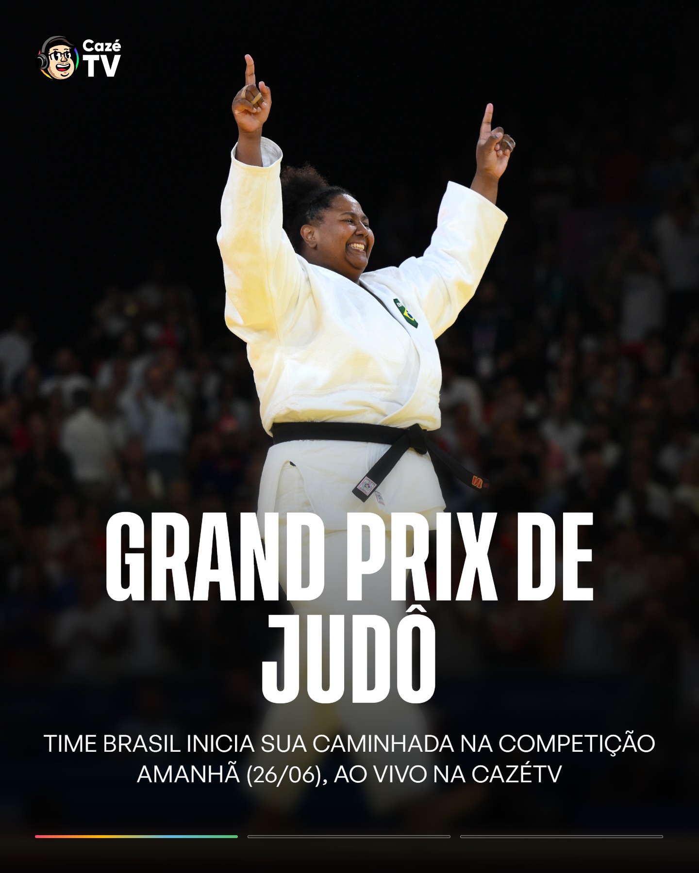 O JUDÔ TÁ DE VOLTA 🚨🥋🇧🇷

O Grand Prix de Qingdao começa amanhã, com transmissão AO VIVO na CazéTV a partir das 5h50! 🔥

A competição marca o retorno de Bia Souza ao cenário internacional e também o início da corrida por pontos no ranking olímpico rumo a Los Angeles 2028!!! BORA COM O TIME BRASIL! 💚💛💚💛

#CoberturaCazéTV #JudôNaCazéTV #Olímpicos #cztv38