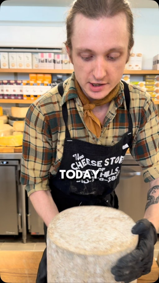 Our cheese of the day is Appleby’s Cheshire, a cheddar made from cows milk that comes from Shropshire England. Cloth bound. crumbly and tangy! Available to be shipped to all 48 states at our website cheesestore.com #cheesestoreofbeverlyhills #cheesestore #cheesemonger #beverlyhills
