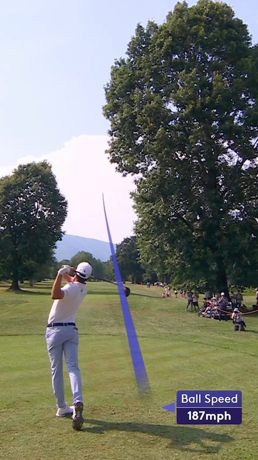 A 187mph and 334 yard drive that we can watch on repeat from Niemann 😍 
#ItalianOpen