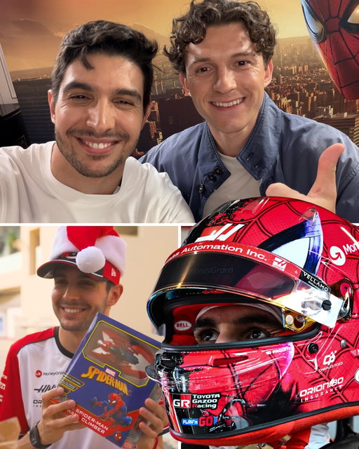 Our number one Spider-Man fan catching up with Spidey himself 🕷️

Esteban Ocon has linked up with Tom Holland in the past, and paid tribute to the film series with two special helmets 😍

#F1 #Formula1 #AustrianGP @estebanocon @tomholland2013