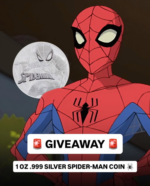 TO ENTER: follow @apexstreamslive and like this post 👀

Want an extra entry? Tag a friend in the comments or share this post to your story 🤝

This 1 oz .999 Silver Spider-Man coin could be yours!