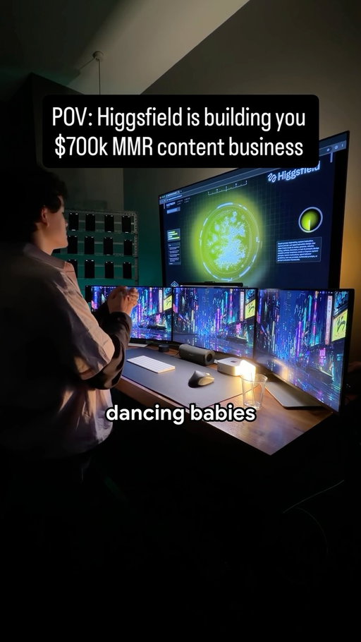 Comment “babies» if you want the full step-by-step guide on how to do this.  @higgsfield.ai 🤯