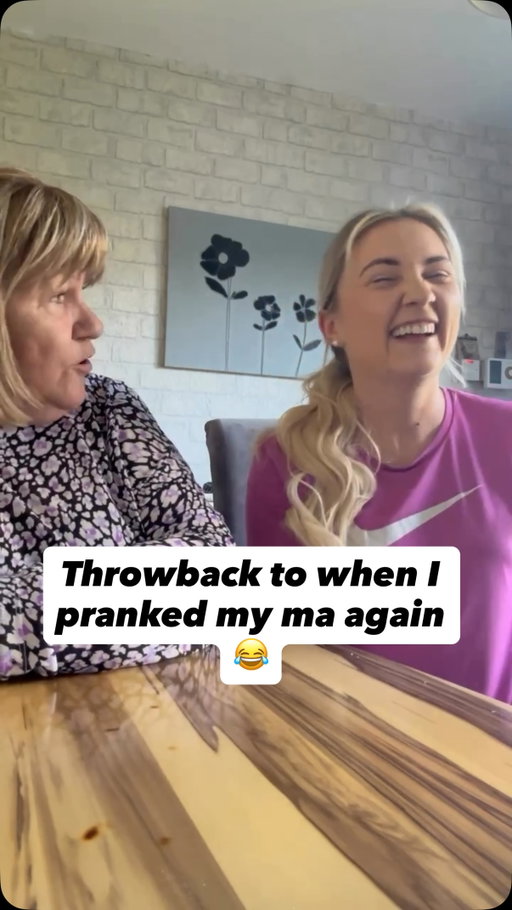 She’d be dead wide if I tried to do it to her now 😂