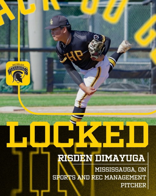 From Mississauga, ON, please welcome Risden Dimayuga!

Risden is a great arm with lots of potential that will keep shining in black and gold. We look forward to having him onboard for the upcoming season!

#LockedIN #GoBlackGoGold
