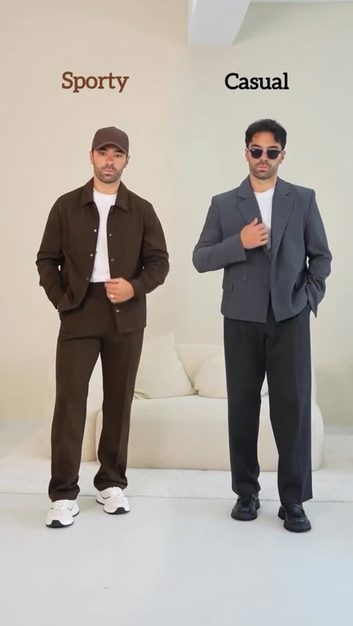 Team sporty or team casual?

- Structured Fleece Coaches Jacket 
- Structured Fleece Pintuck Slim Flare Sweatpants
- Baggy Inverted Details Indent Pleated Trouser
- Gabardine Boxy Cropped Single Breasted Blazer