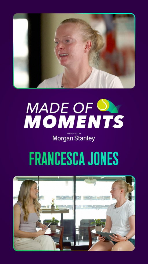 Made of Moments: Francesca Jones 
 
In episode three of Made of Moments, Francesca Jones reflects on turning adversity into strength, and inspiring others that no dream is out of reach. 

#WTAxMS