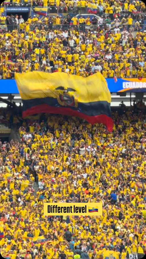 Ecuadorian fans are something else 🇪🇨🙌