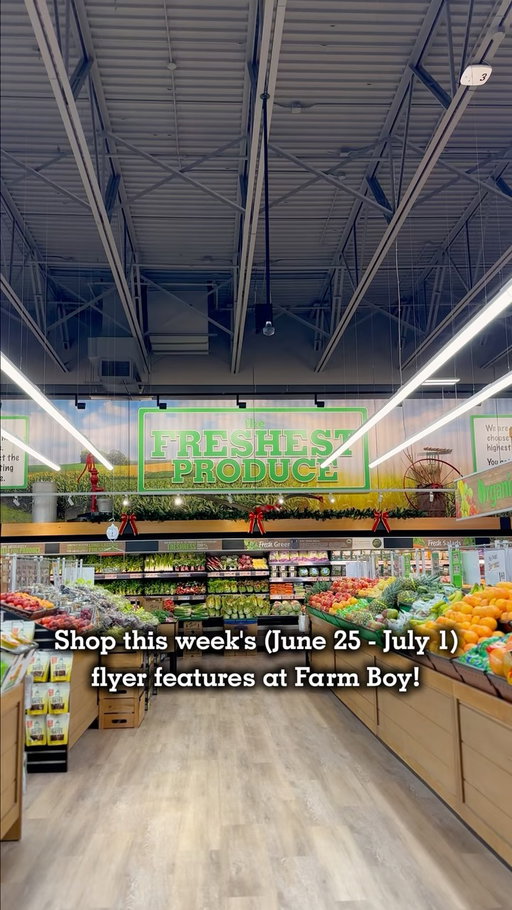 Discover "A Farm Boy Fresh Twist" on the shopping experience. Get inspired by farm‑fresh produce delivered daily from local and Canadian growers, chef‑prepared items crafted with care, curated products we think you’ll love, and so much more.

Check out our weekly flyer for the latest deals, sales, and more of what our stores have to offer (at the link in bio).

#OfficialFarmBoy #AFarmBoyFreshTwist