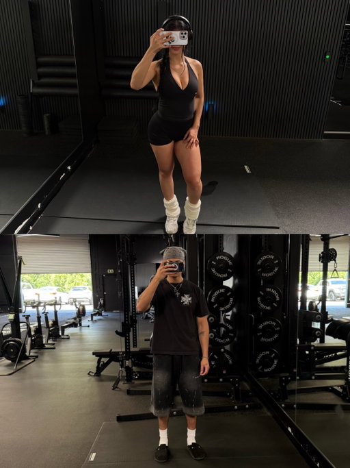 Some recent gym fits <3 

•

•
#gymcouple #gymfit #couple #couplegoals #alternative @dfyne.hq @dfyne.official
