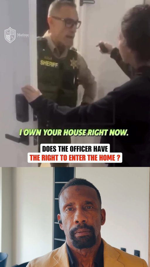 The officer said:

"I own your house right now."

That's when the video went viral.

A woman repeatedly told law enforcement:

"You do not have permission to be inside my home."

The officer didn't care.

He walked in anyway.

And that's where the legal problem begins.

Because your rights don't disappear because someone says they do.

The biggest mistake people make in moments like this?

Arguing.

The smartest move?

Stay calm.

Keep recording.

Make it clear you do not consent.

Then let your attorney handle the rest.

Comment CASE for a free evaluation.

#LawTok #FourthAmendment #KnowYourRights #LawyerTok #CivilRights