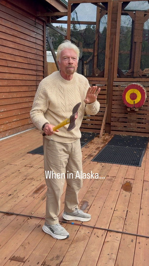 When in Alaska, do as the lumberjack does…