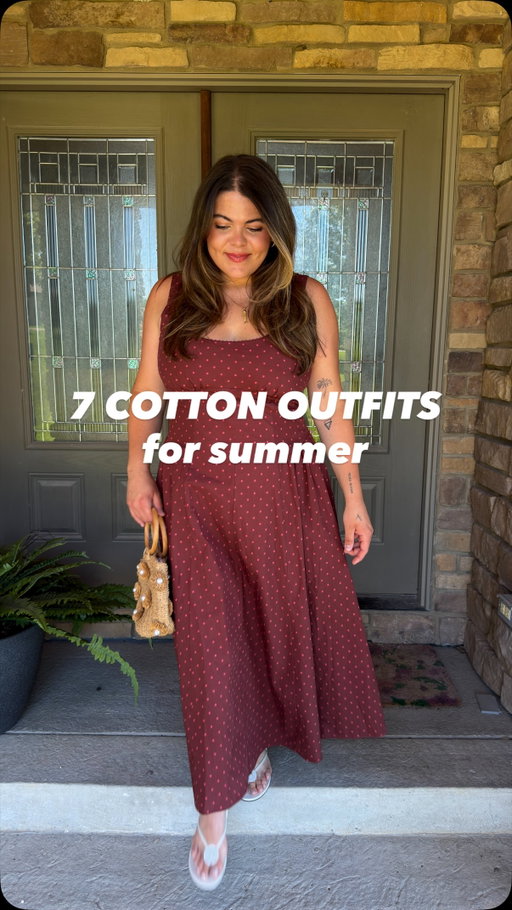 7 easy fits for you to recreate that not only look good, but feel good, too! #ad 
 
I look for cotton when shopping now, because for an outfit to look right and feel right, especially during summer, you need fabrics that are breathable and comfortable. When it comes to finding our personal style, this is just the beginning - follow along and let’s do this dang thing together. When you’re shopping next, don’t forget to check the label for cotton! 
 
For links - like & say ‘need’ or ‘ootd’ 
 
@discovercotton #discovercotton #checkthelabel