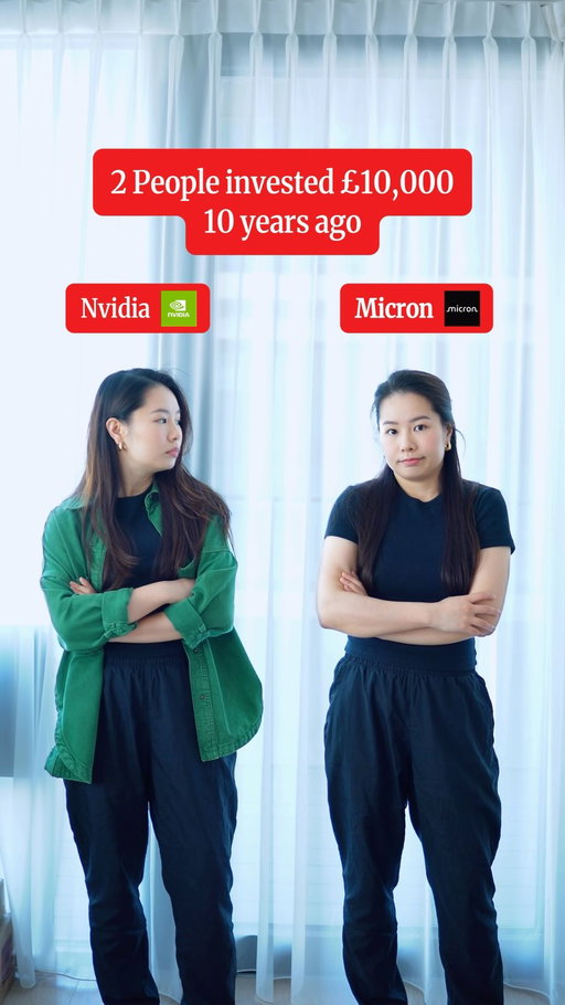 2 people invested 10k 10yrs ago… 2 different stocks - nvidia and micron…. different results and which one you think will win in the next 10yrs?

Not financial advice, illustration purpose only.