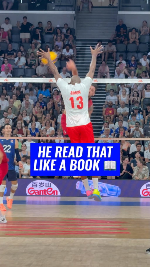 #VNL2026 🇨🇺 You don’t fool a legend. 😬🧱

The middle sold the fake.

Simon didn’t buy it. 🥶

🏐 #VNL #BePartOfTheGame #Volleyball