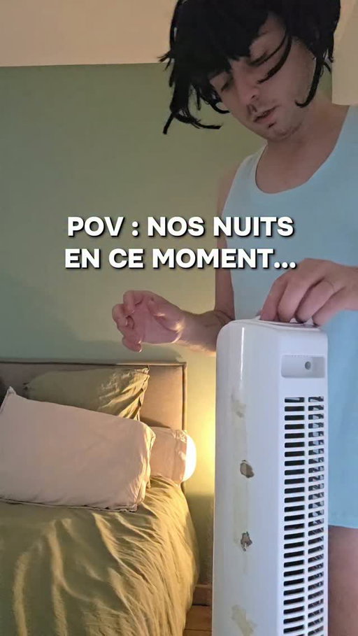 POV : NOS NUITS EN CE MOMENT #ventilateur #sketch #humour #acting #canicule