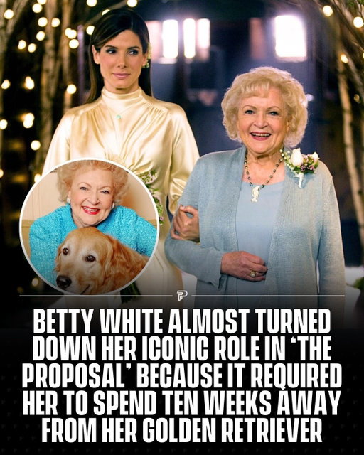Betty White almost passed on her role as Grandma Annie in The Proposal because filming required 10 weeks away from her golden retriever, Pontiac. She only agreed to sign on after producers tightened the schedule. 🐾

The film went on to gross over $317 million worldwide against a $40 million budget.

Her appearance sparked a massive late-career comeback that included a Super Bowl ad, multiple awards show appearances, and hosting SNL, which earned her a 5th Emmy.

#Pubity #Viral #Film