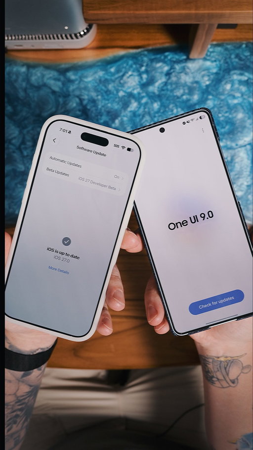 Let’s compare the new advanced dictation in iOS 27 on iPhone Air vs One UI 9 on the Galaxy S26 Ultra. I can’t believe the difference! 

#ios27 #android #galaxys26ultra #iphoneair #tech