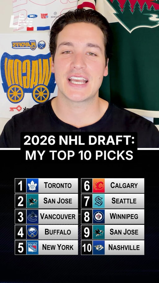 2026 NHL Draft top 10 picks, here’s how we see it going tonight 👀

#nhldraft #nhl #nhldraft2026