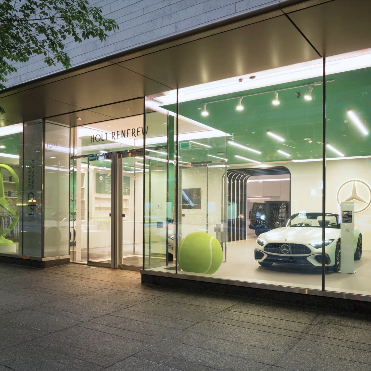 Welcome to Mercedes-Benz Studio Toronto. Hosted by @holtrenfrew, the Mercedes-Benz Studio Toronto offers an immersive luxury experience that seamlessly merges the worlds of high-performance engineering with premium style.
 
Designed as an evolving experience, the Studio will progress through three creative variations throughout 2026, starting with the captivating world of sports performance, headlined by the athletic Mercedes-AMG SL 63 4MATIC+ Roadster. The experience also features the MANUFAKTUR Atelier, which showcases the brand’s craftsmanship and personalization options through a stunning display of the all-electric G-Class with the MANUFAKTUR Schöckl Design Package.
 
The Studio is proud to host a series of celebrated fashion partners, starting with Canadian sportswear icon @reigningchamp. Drop in to experience their exclusive co-branded capsule collection, on-site custom embroidery station, the Grand Slam Café, and @proshop_nyc integration.
 
The Studio is now open for a limited time inside Holt Renfrew's flagship store on 50 Bloor Street West in Toronto. Visit the link in our bio to learn more.