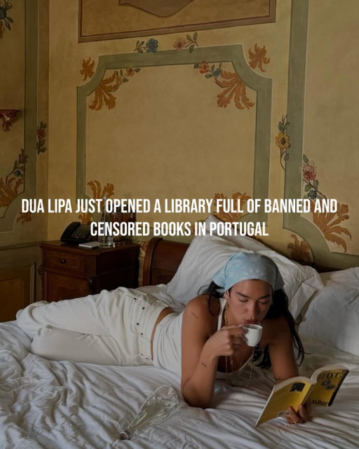 Dua Lipa is opening her own manifesto library for banned and censored books in Porto, Portugal, in partnership with Livraria Lello

“The Manifesto Library is dedicated to books ‘that challenge power, censorship, exclusion, and dominant narratives.”😤🤝