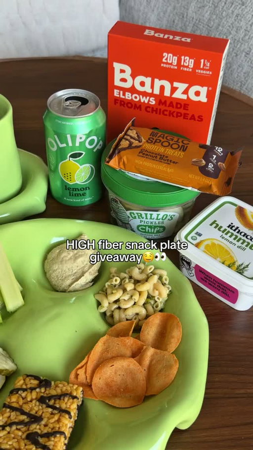 🥣 HIGH-FIBER SNACK PLATE GIVEAWAY 🥣 

This is what peak adult happiness looks like tbh 🫶 

Enter to win a custom snack plate from @goobsceramics plus a line-up of our favorite fiber-filled snacks. 

What you’ll win:
✨ A custom @goobsceramics plate + matching cup
✨ 1 case of @drinkolipop Lemon Lime
✨ Chocolate Peanut Butter & Marshmallow treats from @magicspooncereal 
✨ A box of hummus and a blind box from @ithacahummus 
✨ Pickles + stickers from @grillospickles 
✨ Chickpea Pasta + Chickpea Mac & Cheese from @eatbanza 

How to Enter: 
1️⃣ Follow all the brands 
2️⃣ Like this post 
3️⃣ Tag who you’d share this with

No Purch. Necessary. Enter through 7/1 at 3PM EST. Legal res. 48 US/DC, 18+. See Official Rules linked in bio for full details on how to enter, eligib. requirements, odds, prize descriptions and limitations. Void where prohibited. Sponsor: Olipop, Inc.