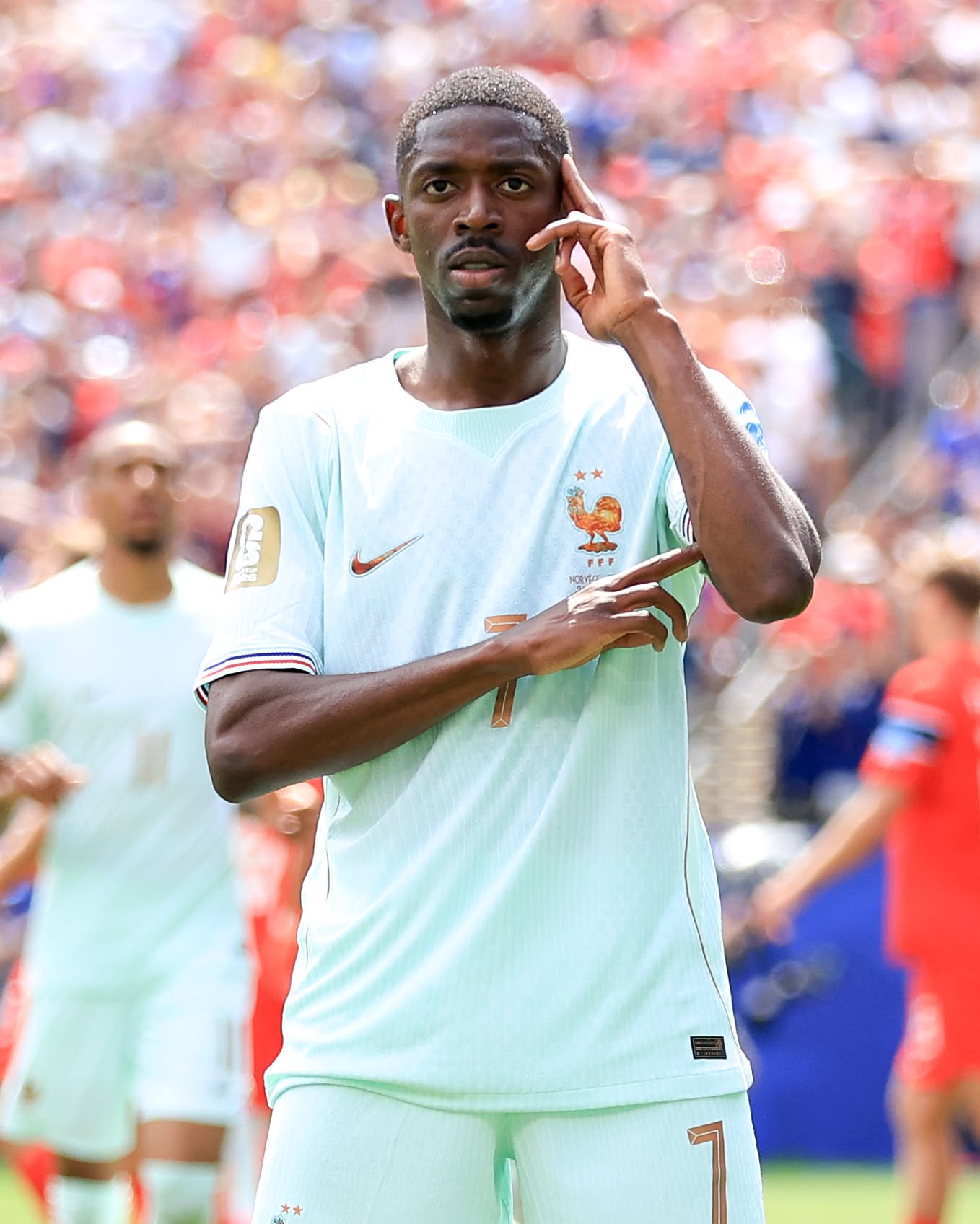 Ousmane Dembélé with a first half World Cup hat trick ✨

He is the first man to achieve the feat at the Finals since 1994.