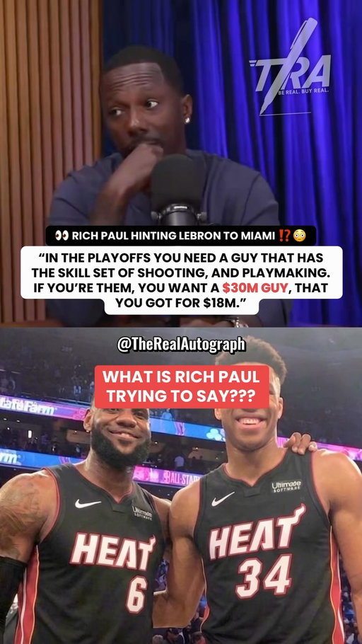 Rich Paul isn’t even HIDING it anymore 👀😳 (Via/MaxKellerman) 

Is a LeBron Return to Miami Realistic? 

#nba #lebron #lebronjames #miamiheat #nbabasketball