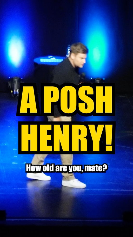 “A POSH HENRY!”

Watch until the end! 

Why is Scott always right!

Great moment at a wonderful sold out tour show @lborotownhall 

#funny #improv #crowdwork