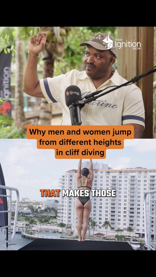 Men dive from 27m (89 ft). Women dive from 20m (66 ft). But why? 🤔

Cliff diver @Morgane.HRC explains the real reasons behind the height gap, from how the body absorbs impact to how much room the sport still has to grow.

🎧 Listen to the full episode on the Team Ignition Show Podcast now. Link in bio.

#teamignition #cliffdiving #extremesports #podcast #diving