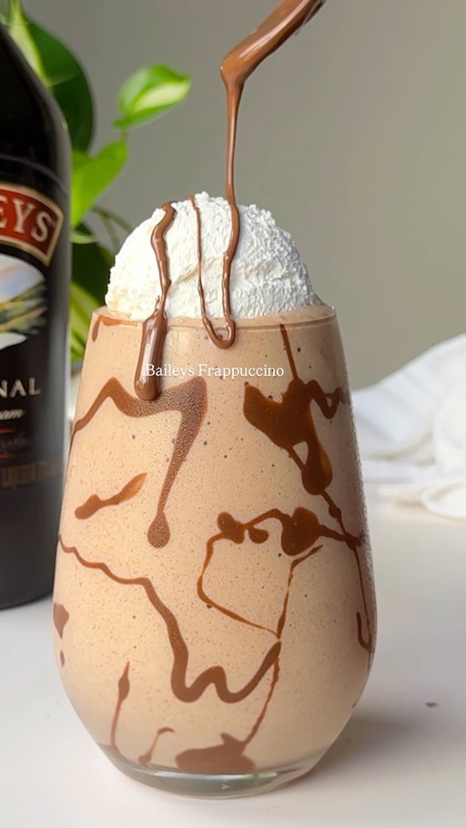 Baileys Frappuccino… this creamy dreamy Frappuccino is everything you would want today ✨

☕️ Baileys Frappuccino

Ingredients

* 1 cup milk
* 1/2 cup ice
* 1 tbsp instant coffee or 2 shots of espresso 
* 1 tbsp cocoa powder
* 1-2 tbsp sugar (adjust to taste)
* 1/4 tsp vanilla extract
* 2 oz Baileys Irish Cream
* Chocolate syrup (for decorating the glass)

Instructions

1. Drizzle chocolate syrup around the inside of your serving glass.
2. Add the milk, ice, instant coffee, cocoa powder, sugar, vanilla, and Baileys to a blender.
3. Blend until smooth and creamy.
4. Pour into the prepared glass.
5. Top with whipped cream and a generous chocolate drizzle.

#frappucino #coffeegirl #reelsinstragram #reelsvíral #icedlatte