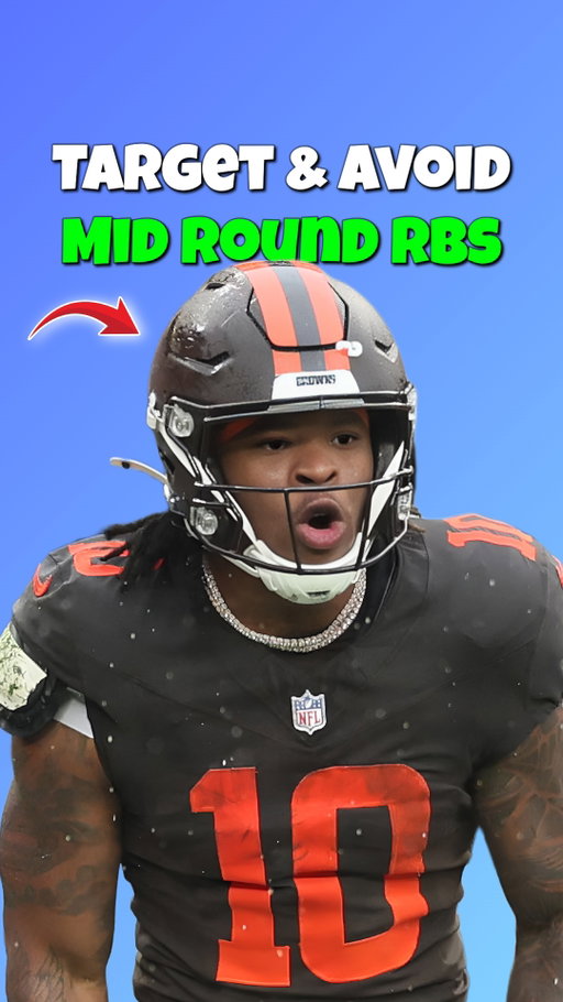 There are running backs in the middle rounds of fantasy football that can make or break your team, so here are the ones you need to target and avoid.

Target Josh Jacobs.

Don't scroll. You'll need to monitor his legal situation throughout the offseason, but when he's on the field, it's Operation Feed Josh Jacobs. This offense projects to be top 10, and the workload should be elite.

Avoid TreVeyon Henderson.

Mike Vrabel proved he was a liar all offseason, yet people still want to trust him with their fantasy backfield. Rhamondre Stevenson is a player the Patriots trust, and he's going to have a significant role.

Target Bucky Irving.

I was completely out on him at the start of the offseason, but now he's being drafted as the RB25. That's around players like Bhayshul Tuten and Jadarian Price. At that price, with reports that he's nearly fully healthy, I'm back in.

Avoid Quinshon Judkins.

This Browns offense projects to be one of the worst in the NFL. If that's the case, I could easily see Dylan Sampson handling more passing-down work while they're playing from behind, limiting Judkins' ceiling.

Quick one, follow me to win your fantasy league and comment Chip, C-H-I-P, for my free top 30 rankings and graded mock draft simulator.

My favorite target is Tony Pollard.

He goes a little later in drafts, but he's one of the safest picks on the board after finishing as a top-24 running back in back-to-back seasons. If this offense takes the leap I expect, Pollard could be one of the best values in fantasy.

Follow @kclukeff to improve your ball knowledge.

#FantasyFootball
#FantasyFootballAdvice
#fantasyfootballnews
#FantasyFootballTips
#FantasyFootballLeague