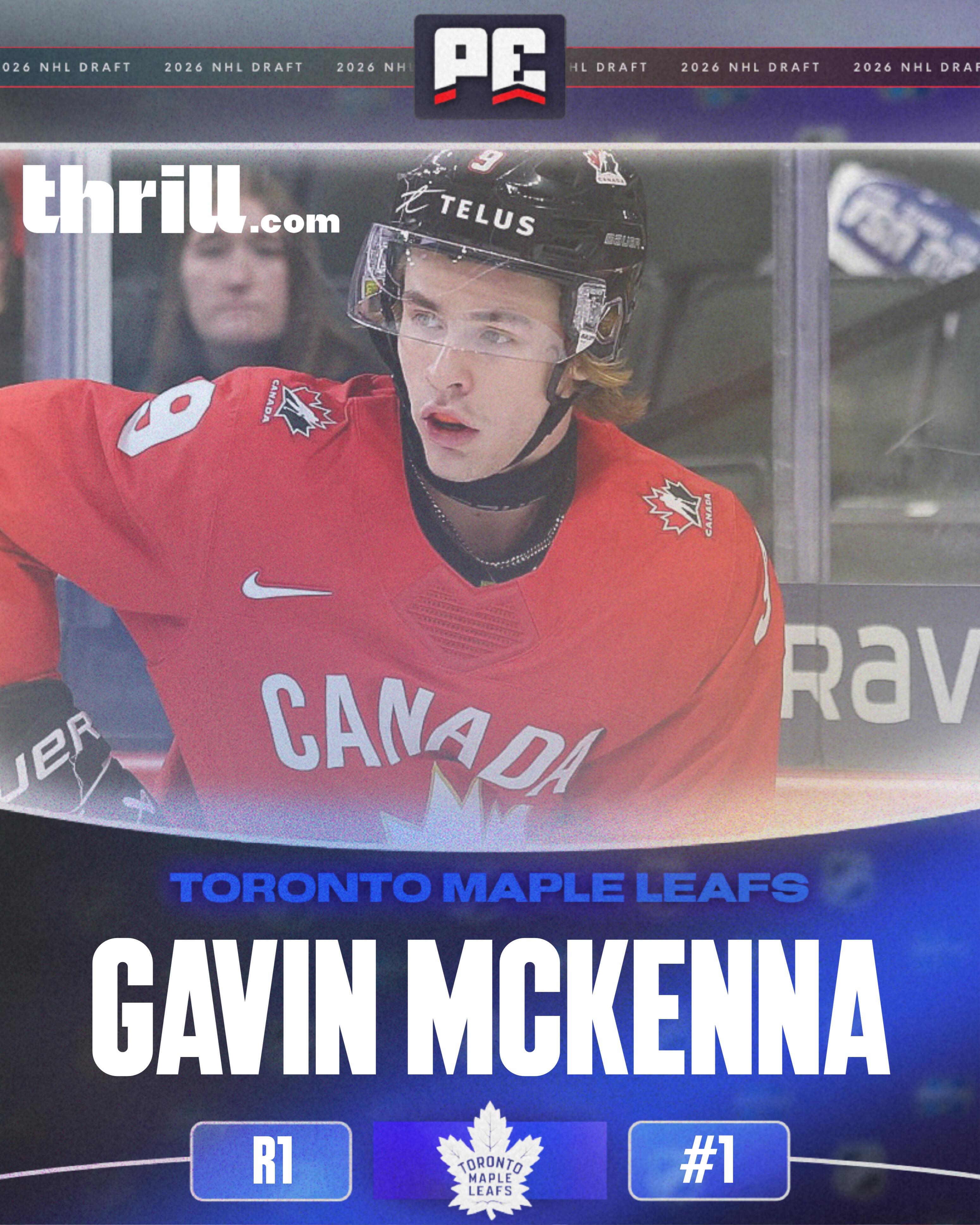 GAVIN MCKENNA (@gavin_mckenna27) IS A TORONTO MAPLE LEAF.