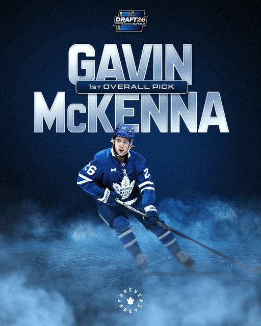 GAVIN MCKENNA YOU ARE A TORONTO MAPLE LEAF! 🔵