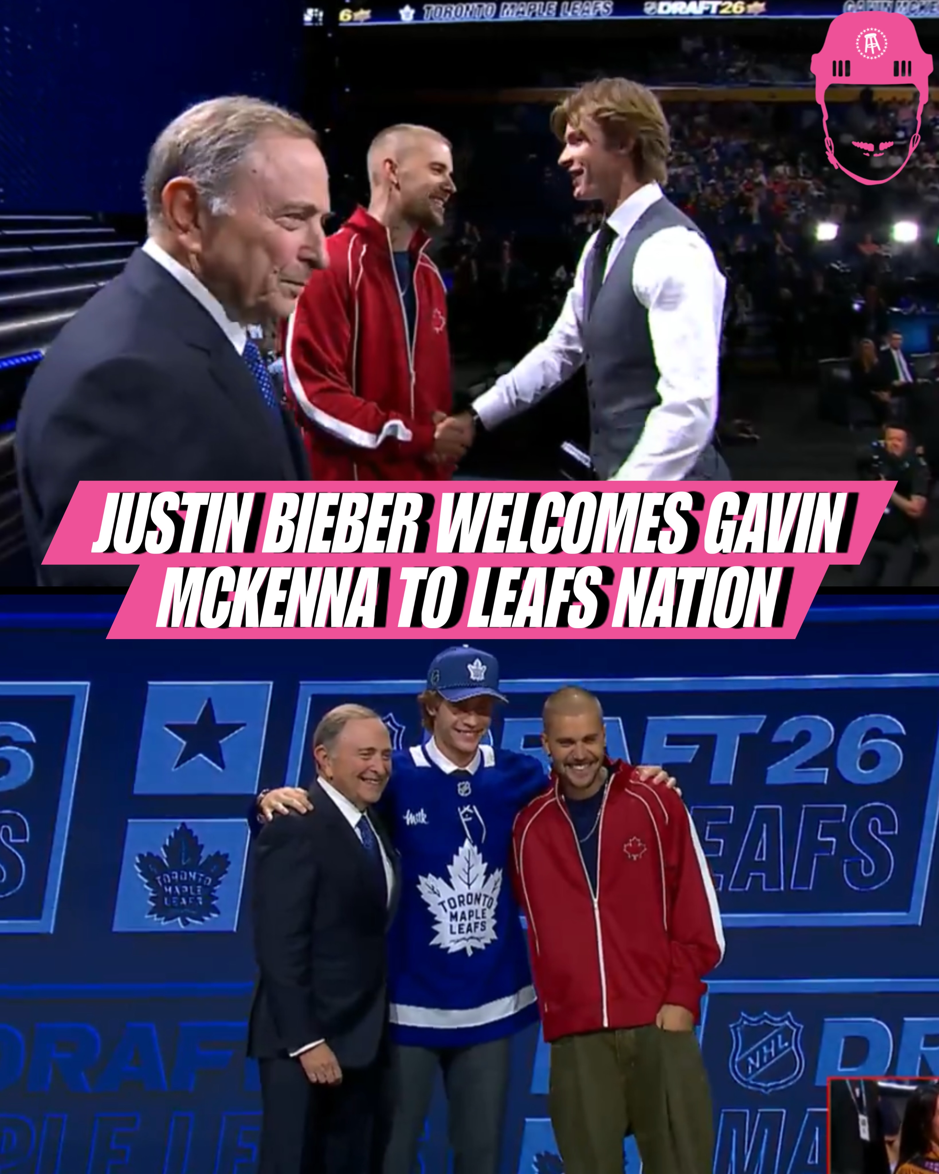 THE BIEBS WELCOMES GAVIN MCKENNA TO LEAFS NATION!